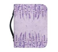 Ceudet Custodia per bibbia viola lavanda per ragazze e donne borsa a tracolla impermeabile in pelle PU Lady Bibbia borsa da trasporto Bibbia borsa con manico, M, Lavanda viola 1, L