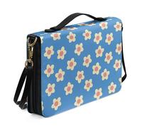 Ceudet Custodia per Bibbia XL per donne e uomini, con tasche, in pelle, per donne e uomini, Petalo color carne, L