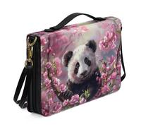 Ceudet Custodia per Bibbia XL per donne e uomini, copertura per la Bibbia per bambini, per donne e uomini, con tasche, protezione per la Bibbia, Simpatico panda, M