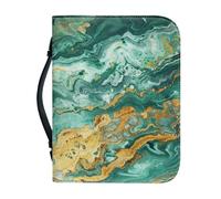 Ceudet Custodia per il trasporto della Bibbia per le donne Borse Bibbia Copertine personalizzate, Marmo verde., M