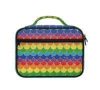 Ceudet Custodia per la Bibbia per bambini per ragazze Custodia per Bibbia per bambini Bibbia, Arcobaleno Sirena Scale01, Taglia unica