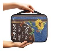 Ceudet Daisy Bible Covers per uomo Custodia portatile per Bibbia Custodia leggera da donna Coperture per la Bibbia Impermeabile Borsa da Chiesa Borsa per il trasporto Bibbia Tote Bag Dimensioni