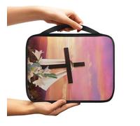 Ceudet Daisy Bible Covers per uomo Custodia portatile per Bibbia Custodia leggera da donna Coperture per la Bibbia Impermeabile Borsa da Chiesa Borsa per il trasporto Bibbia Tote Bag Dimensioni