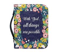 Ceudet Girasole Farfalla Donne Bibbia Custodia per Studio Bibbia Bibbia Coperture Caso Bibbia Organizer Bag PU Cuoio Bibbia Coperture, Fiore colorato., XXL