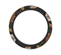 Ceudet Imagen De Pug - Coprivolante per auto, antiscivolo, traspirante, universale, 38 cm, per donne e uomini