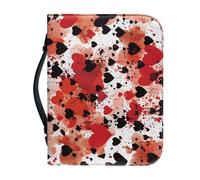 Ceudet Kit di accessori per la Bibbia, borsa tote per ragazze e donne, Amore rosso e nero, L