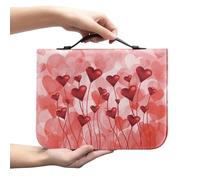Ceudet Sunflower A Cross Bibbia Cover Case per donne uomini Bibbia Custodia per il trasporto Borsa Scrittura Borsa in pelle PU Leggero Chiesa Borsa per Christian, San Valentino Amore, L