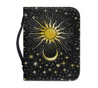 Ceudet Sunflower Fall Women Bibbia Custodia per il trasporto della Bibbia multiuso Protezione Bibbia leggera Coperture per la Bibbia per donna di grandi dimensioni, Sole Luna, L