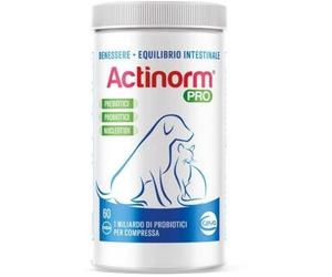 Ceva SCADENZA 07/2026 Actinorm Pro per Cani e Gatti 60 Compresse per Benessere ed Equilibrio Intestinale