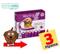 Ceva VECTRA 3D Antiparassitario per cani da 25 a 40 Kg → 3 Pipette da 1,6 ml