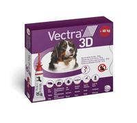 Ceva VECTRA 3D Antiparassitario per cani Oltre i 40 Kg → 3 Pipette da 8 ml