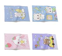 CEVAN Lino Tovaglietta Americana Cotone Tovaglioli sotto Il Piatto Cartone Animato Orso Carino Set di 4, Sottopiatto Elegante Sottopiatti Eleganti 32x42cm