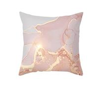 CEVAN Poliestere Copricuscini da Esterno Copricuscino da Giardino Marmorizzazione Federe Cuscini Fantasia Letto Matrimoniale Federa Cuscino Rettangolare Divano Rosa 40x40cm,1Pcs