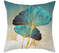 CEVAN Poliestere Copricuscini x Divani Federa Cuscino Zip Ginkgo Biloba Fodere Cuscini Poltrona Federe Cuscino Personalizzate Verde Scuro Decorazioni Murali 50x50cm,1Pcs