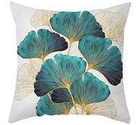 CEVAN Poliestere Federe per Cuscini Divanetto Esterno Federa Cuscino Verticale Ginkgo Biloba Fodere Cuscini Pallet Federa Cuscino Zip Decorazioni Murali 50x50cm,1Pcs