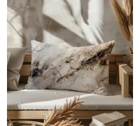 CEVAN Rettangolare Federe per Cuscini Decorative Fodera Cuscino Fasciatoio Seta Modello Marmo, Fodere Esterno Impermeabile Federa Divano Tessuto Premium Rinforzato 50x75cm