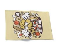 CEVAN Sottopiatti Economici Tovagliette Americane Cotone Scarabocchio dei Cartoni Animati Set di 1, Decorativi x Mobili Ristorante, caffè, Picnic All'Aperto, 32x42cm