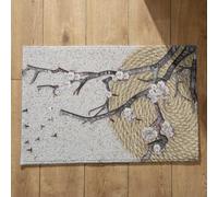 CEVAN Zerbino su Misura Zerbini per Ingresso Interno Simpatici Pittura Cinese Feng Shui Zerbino da Esterno Lavabile Tappetino per Doccia Antiscivolo Quadrato 40x60cm