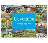 Cevennen - Schöne alte Welt (Tischkalender 2026 DIN A5 quer), CALVENDO Monatskalender: Die Cevennen, ein wilder und karger Landstrich im Süden Frankreichs