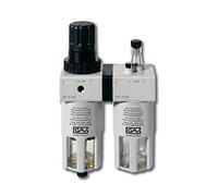 Cevik CA-930/12-Accessorio per Neumatica Gruppo filtro Riduttore lubrificador. Con manometro, 3/8 ", 450 lt../min.
