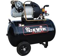CEVIK PRO - CA-PRO100VX - Compressore Aria - Testata a V - 72 dB - 100 Litri - 3HP - Max 8 Bar - 340 l/min - Con Olio - Doppia Uscita Aria - Compatto e Portatile - Compressore per Verniciatura e Utensili Pneumatici