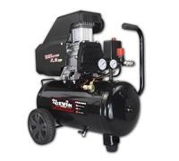 CEVIK PRO - CA-PRO26NG - Compressore Aria Portatile Monoblocco - 92 dB - 24L - 2.5HP - Max 9 Bar - 246 l/min - Senza Olio - Doppia Uscita Aria - Compressore per Verniciatura e Pneumatica