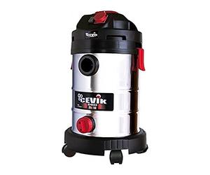 CEVIK PRO CE-PRO50XT Bidone Aspiratutto 1400W Inox 50L - Aspiraliquidi e Solidi con Presa Sincronizzata e Funzione Soffiante