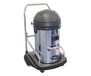 CEVIK PRO CE-PRO703INOXTR Aspiratore Industriale 2900W - 77L Inox - 3 Motori Indipendenti - Carro Basculante - Bidone Aspiratutto Solidi e Liquidi - Uso Professionale