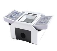 Cevikno Mixer per carte elettrico, silenzioso e ricaricabile, per 2 set di carte, Texas Hold'em, Poker, carte da poker, Skyjo, ONU, giochi di carte da casa, blackjack