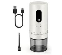 CEVING Macinacaffè ricaricabile First Grind-While-Charge, macinazione 1,7 volte più veloce con 38 impostazioni esterne regolabili, frese coniche in ceramica e batteria da 2000 mAh, portatile per