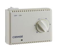 CEWAL - RT30 TERMOSTATO AMBIENTE MECCANICO CON SPIA E INTERRUTTORE ON-OFF