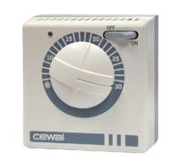 CEWAL - TERMOSTATO AMBIENTE CEWAL RQ 30 DA PARETE a rotella con interruttore - 91934930