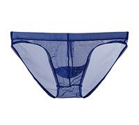 CEWIFO Boxer Uomo Taglie Forti Perizoma Sensuale in Rete Trasparente Maschile Sottile Eccitante per Divertimento Coppia Nero Mutande Slip Taglia