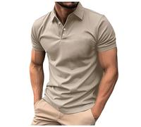 CEWIFO Camicia da Uomo con Maniche Corte per Stile Casual E Top Estivo in Occasioni di Vacanza Camicie Lino Trend Estive Taglie Forti T-Shirt Cotone