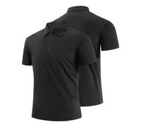 CEWIFO Camicia da Uomo con Mezza Cerniera E Collo per Stile Casual Moderno Camicie Estive alla Moda T-Shirt Manica Lunga