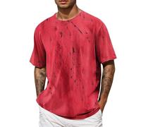 CEWIFO Camicie Uomo Estive Eleganti Il Piccolo con Grande Manica Corta Taglie Forti T-Shirt Poliestere Maglietta per Palestra