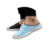 CEWIFO Ciabatte Donna Antiscivolo In Gomma Pantofole Estive Leggere per Coppie con Design Traspirante a Punta Comode e Facili da Indossare (Blue, 39)