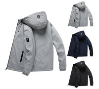 CEWIFO Fodera per Piumino da Uomo Autunno e Inverno Ispessita all'Interno e all'Esterno per Indossare Un Piumino D'Anatra Bianco Freddo (2-Black, XXXL)