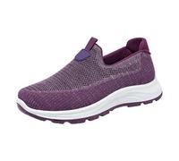 CEWIFO Ginnastica Donna Scarpe da Passeggio Leggere per Stile Casual e Comfort Quotidiano Traspiranti con Suola Morbida Ideali Tutte Le attività di Città Relax (Purple, 36)