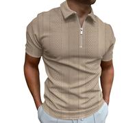 CEWIFO Maglia Uomo Manica Lunga per Tutte Le Stagioni con Design a Righe E Contrasto Bottone Risvolto Camicie No Stiro Tradizionale da Maniche Corte T-Shirt Anime