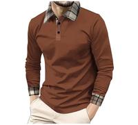 CEWIFO Maglione da Uomo Elegante con Risvolto Pullover Casual a Maglia Sottile Taschina E Bottoni Camicie Particolari Confortevole Estive