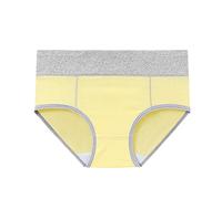 CEWIFO Perizoma Aperto Rosa Perizomi, String E Tanga Mutande Cotone Biancheria Intima Donna Comoda Traspirante con Design Senza Tracce per Comfort (Yellow, XXXXXL)