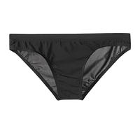CEWIFO Perizoma Uomo Cotone Elasticizzato Slip Costume Biancheria Intima Trasparente da in di Ghiaccio, Pantaloni a Triangolo Attillati Senza Borsa, Vita Bassa Sottile (Black, L)
