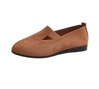 CEWIFO Scarpe Donna Ortopediche Sneaker Pretty Ballerinas Estive Comode in Velluto Stile Medievale Tradizionali Eleganti Ginnastica Larghezza H (Brown, 38)