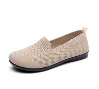 CEWIFO Scarpe Per Camminare Estiva Donna Sandali da spiaggia tacco basso con cinturino alla e punta quadrata design moderno elegante (Beige, 39)