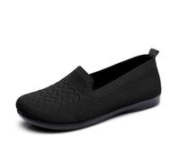 CEWIFO Scarpe Senza Lacci Ortopediche da Donna Sandali spiaggia tacco basso con cinturino alla e punta quadrata design moderno elegante (Black, 36)