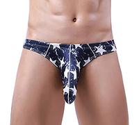 CEWIFO Slip Uomo Divertente Mutanda Rossa Mutande con Proboscide Elefante Cotone Boxer Mare Corto Tanga Sexy Pizzo Costume Arancione