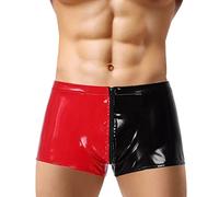 CEWIFO Slip Uomo Sexy Hard Intimo Sexy Uomo Slip Slip Uomo Sexy Vita Bassa Intimo Sexy Uomo Hot per Sesso Intimo Uomo Sexy Trasparente Intimo Uomo Sexy Hot Trasparente A-3-Rosso M