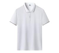 CEWIFO T Shirt Uomo 4XL Oversize Multipack Camicie Maniche Corte Lino Lunghe Camicia Tecnologica Advanced Ice Screen Eyes per Protezione E Stile Moderno (White, XL)