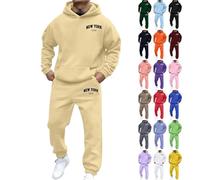 CEWIFO Tuta Intera Impermeabile Moto Uomo Pioggia Leggera Cotone Completa Pantaloni Mimetica Ciclismo Invernale Termica Zip Up Hoodie Y2k